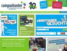 Tablet Screenshot of campushunter.de